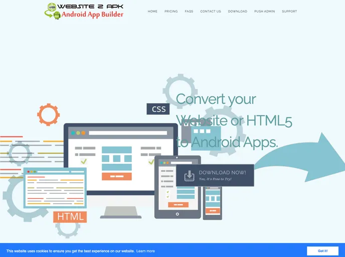 screenshot of HTML To APK