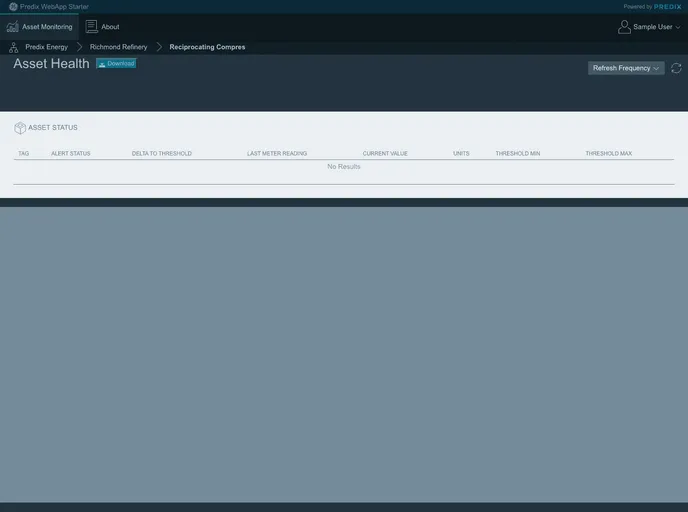 screenshot of Predix Webapp Starter
