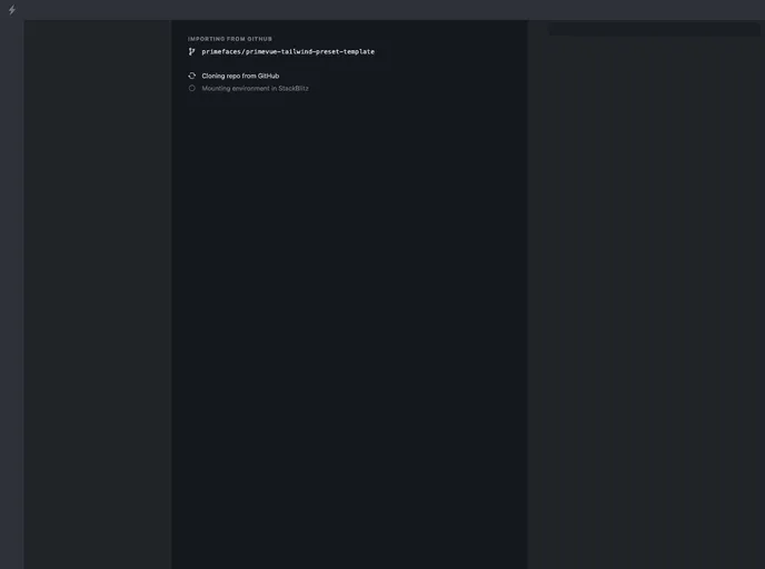 Primevue Tailwind Preset Template screenshot