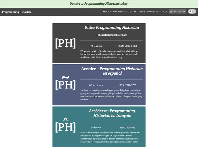 Jekyll By Programminghistorian A Undefined Template Built At Lightspeed