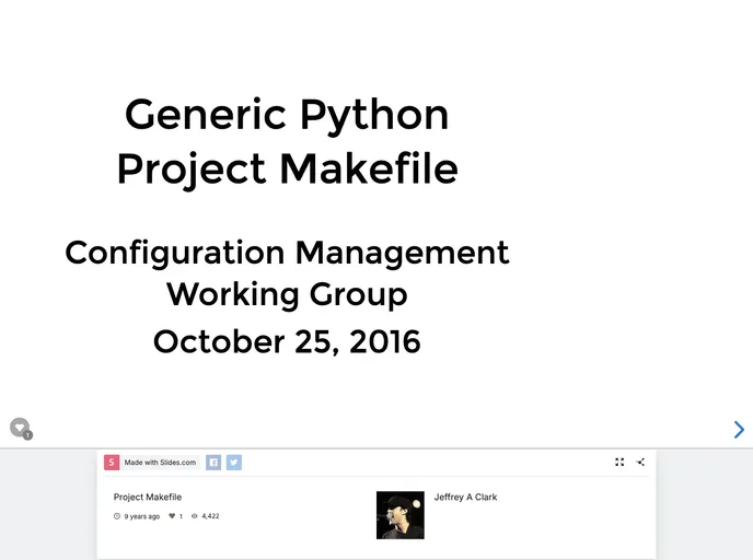 screenshot of Project Makefile