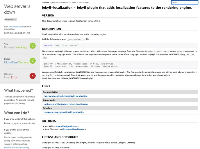 screenshot of Jekyll Localization