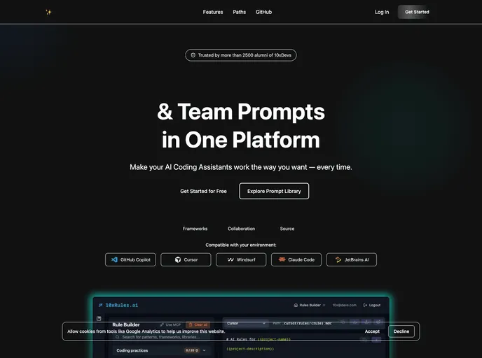 AI Rules Builder screenshot