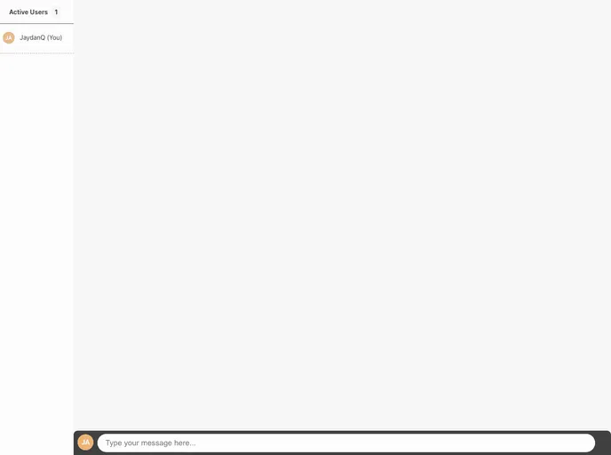 screenshot of Chat Component App Simple