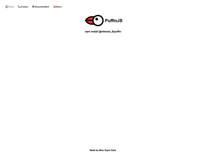 screenshot of Puffin