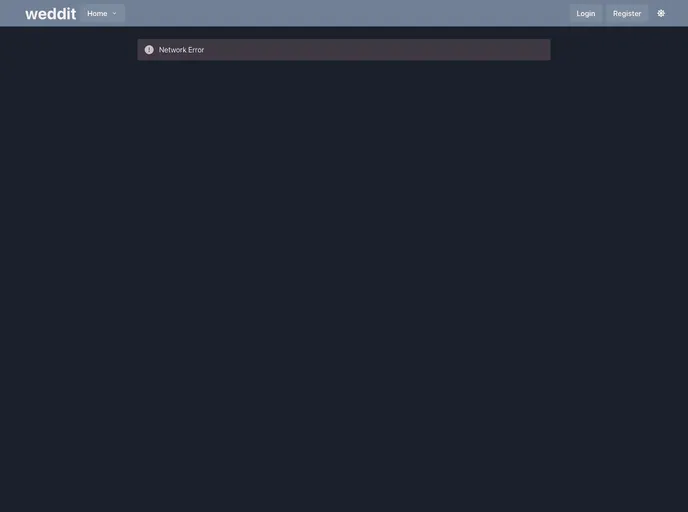 screenshot of Reddit Clone