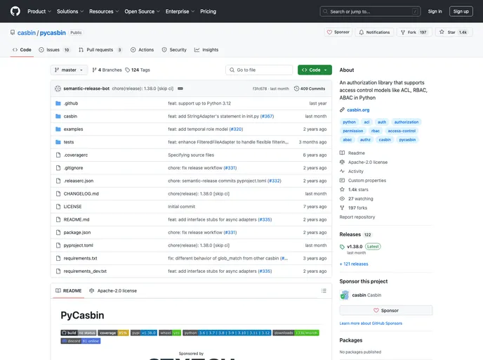 screenshot of Flask Authz