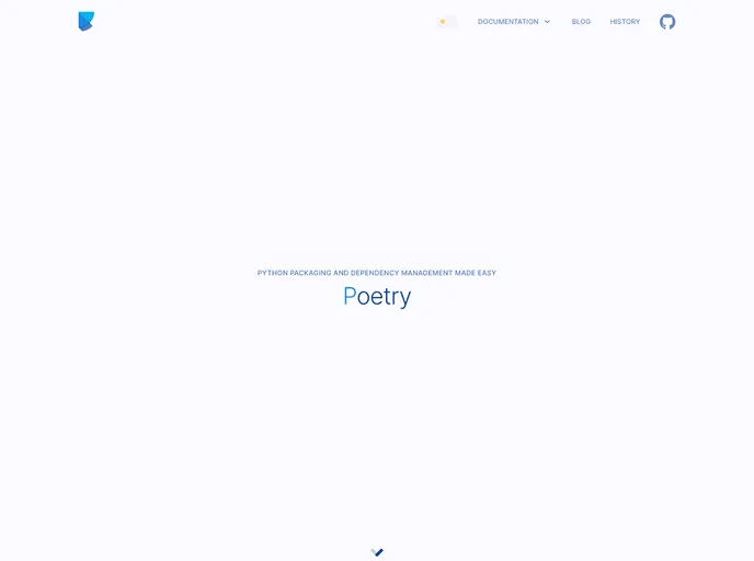 screenshot of Website