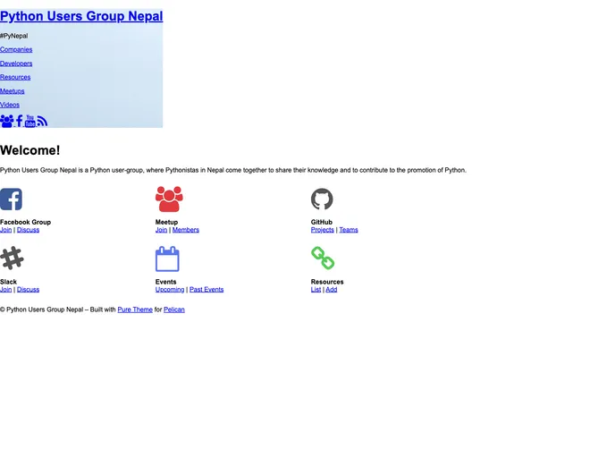 screenshot of Pythonnepal.github.io