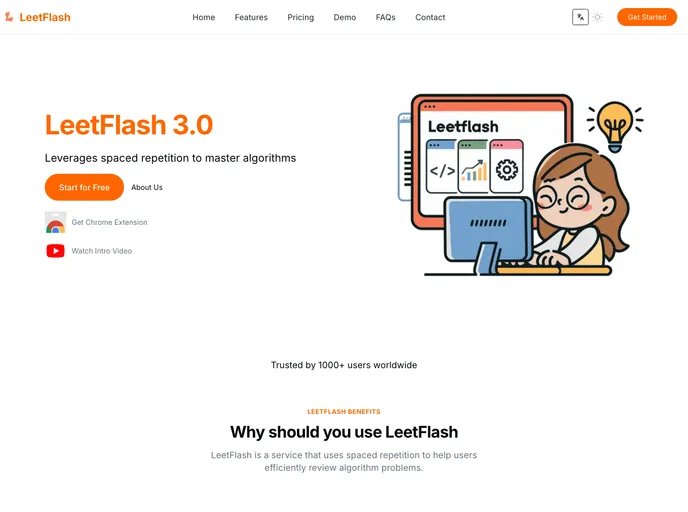 screenshot of LeetFlash