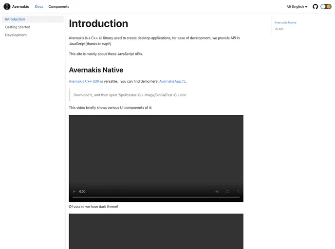 screenshot of Ave Nodejs