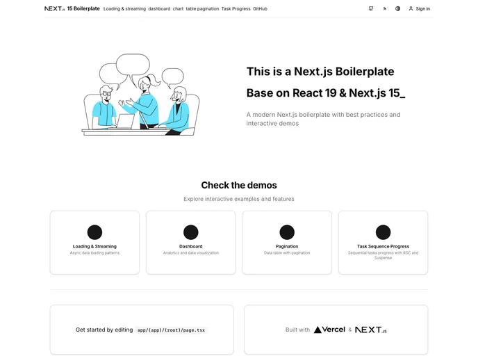 Next Js Boilerplate screenshot