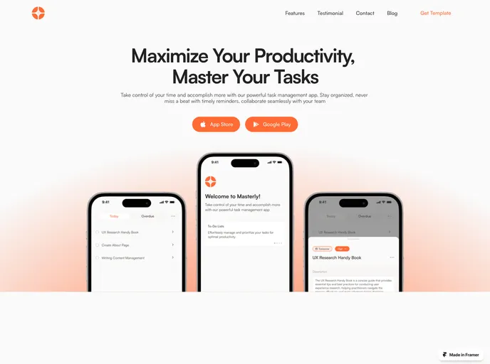 screenshot of Masterly