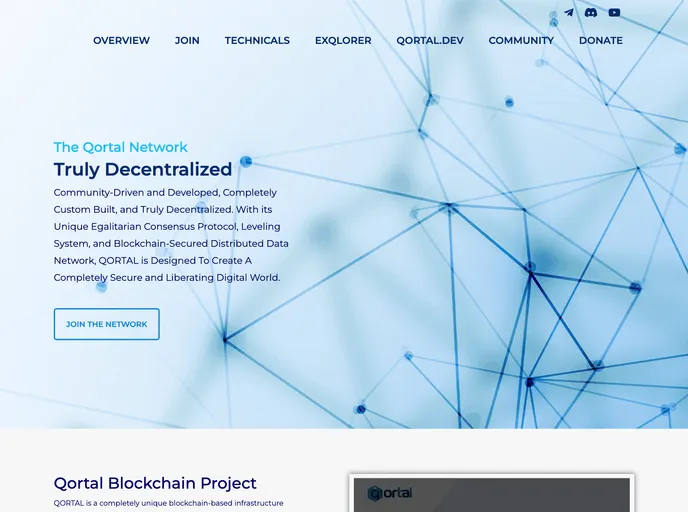 screenshot of Qortal UI