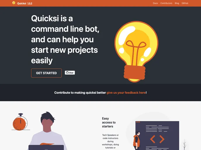 screenshot of QuicksiCLI