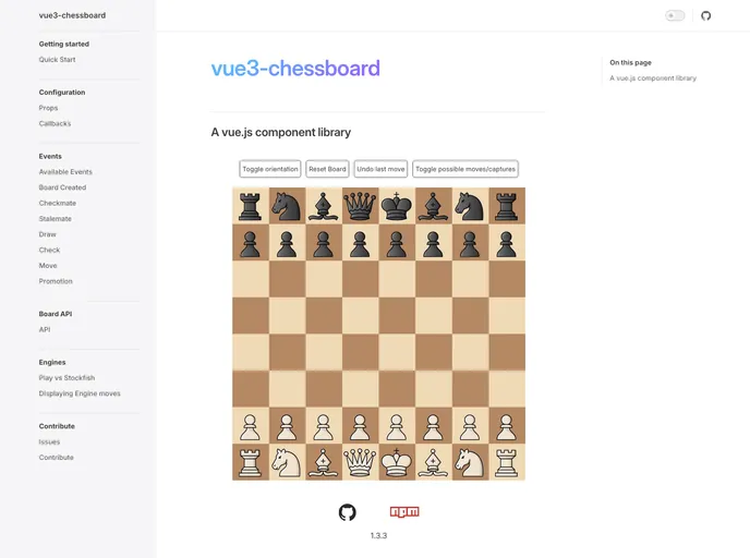 Vue3 Chessboard
