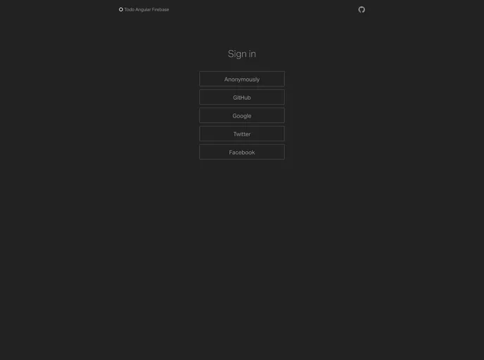 screenshot of Todo Angular Firebase