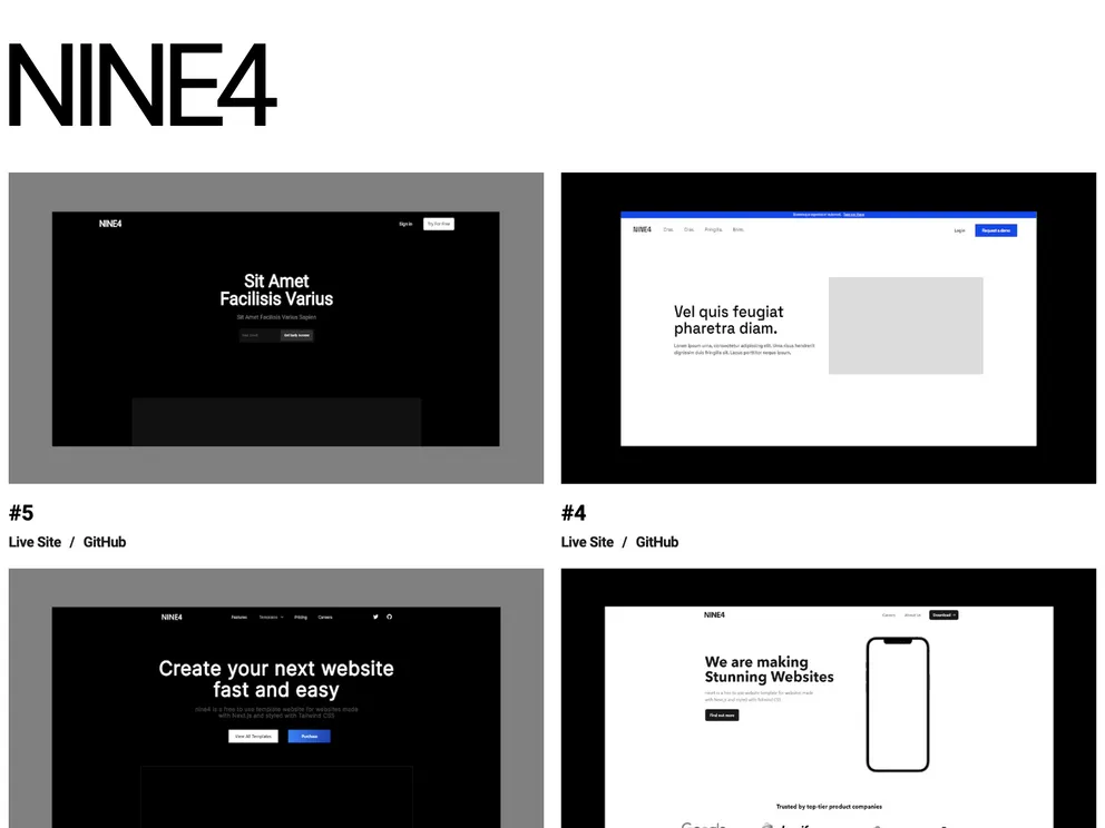 screenshot of NINE4