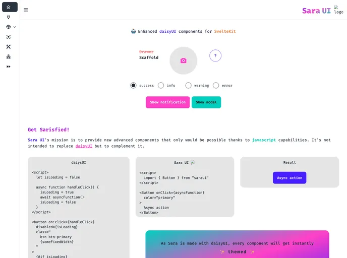 screenshot of Saraui