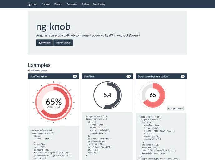 screenshot of Ng Knob