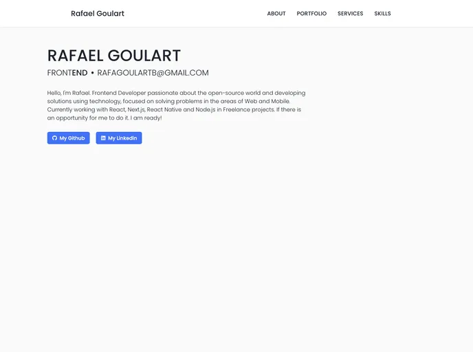 screenshot of Rafaelgoulartb.github.io