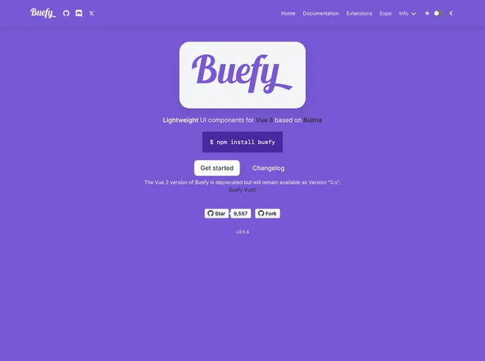 Buefy screenshot