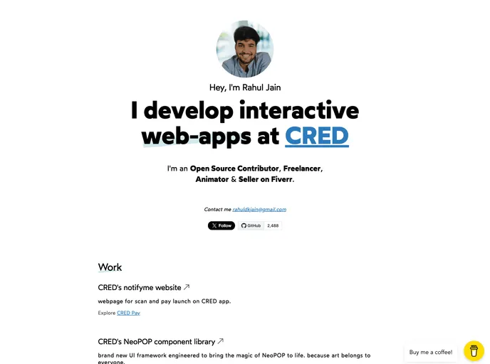 screenshot of Portfolio