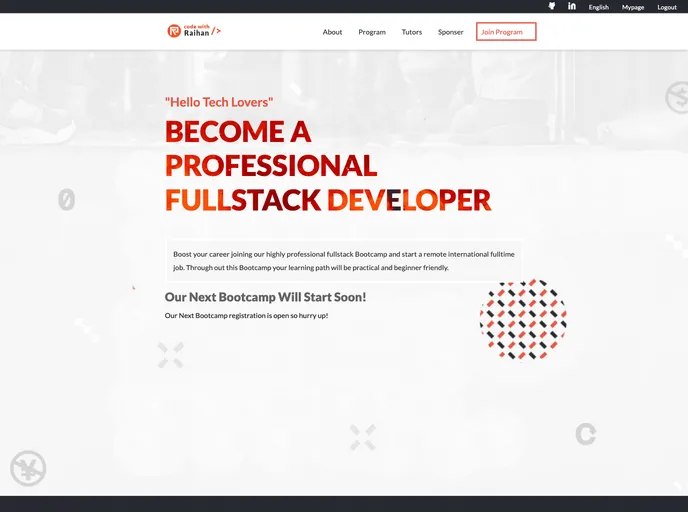 screenshot of Code With Raihan