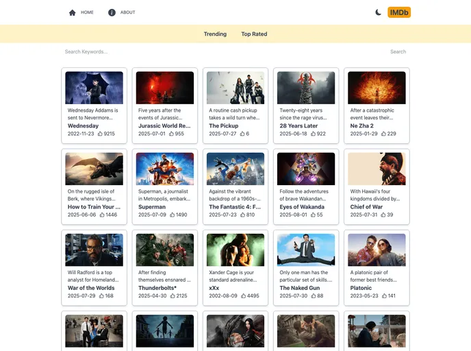 screenshot of Imdb_nextJS