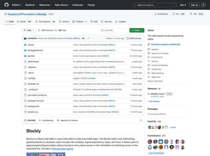 Blockly Samples screenshot