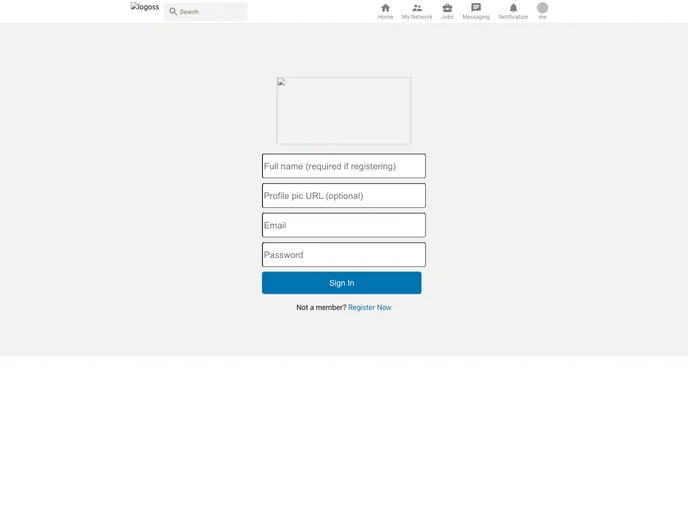Linkedin Clone01 React screenshot