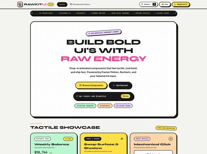 RawkitUI screenshot