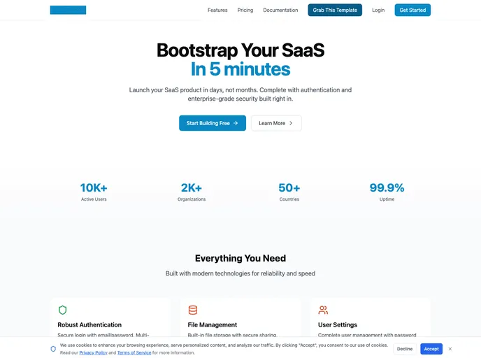 Supabase Nextjs Template