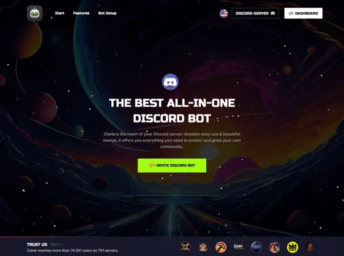 screenshot of Clank Dashboard