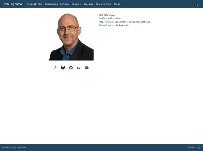 screenshot of Robjhyndman.com