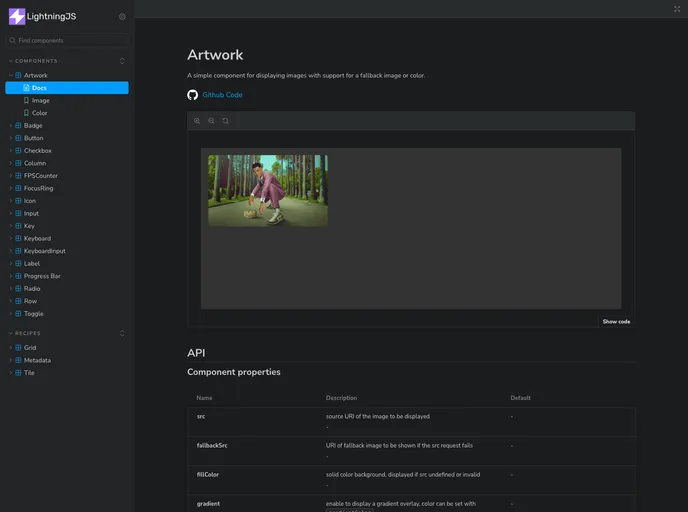 screenshot of Solid UI