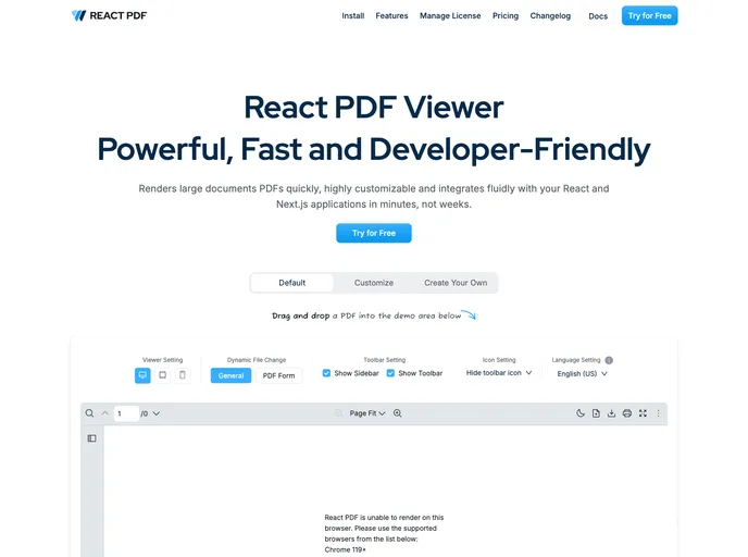 React Pdf Viewer screenshot