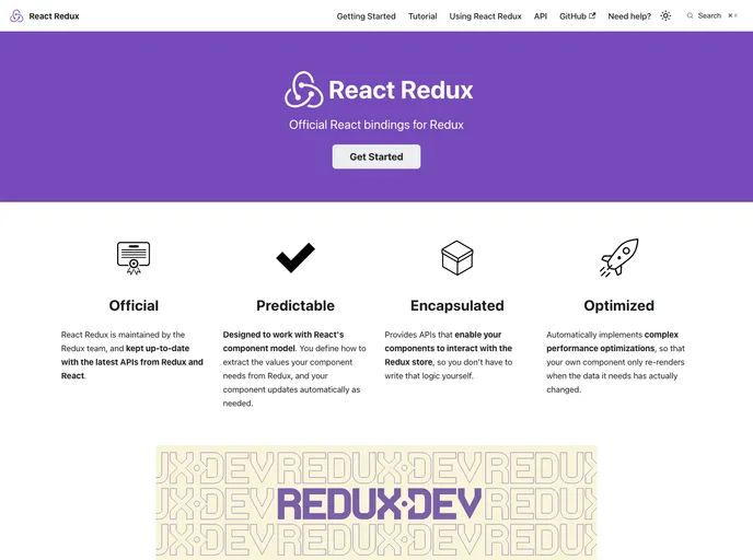 React Redux screenshot