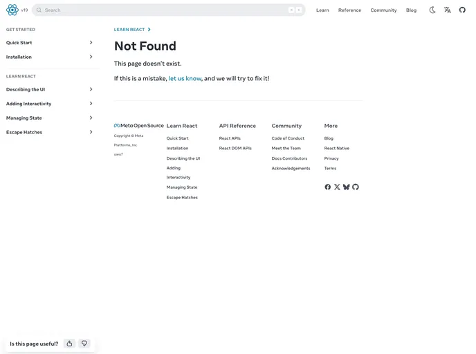 screenshot of React Tutorial
