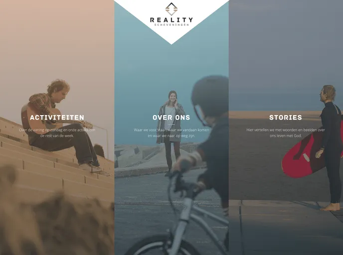 screenshot of Reality Website