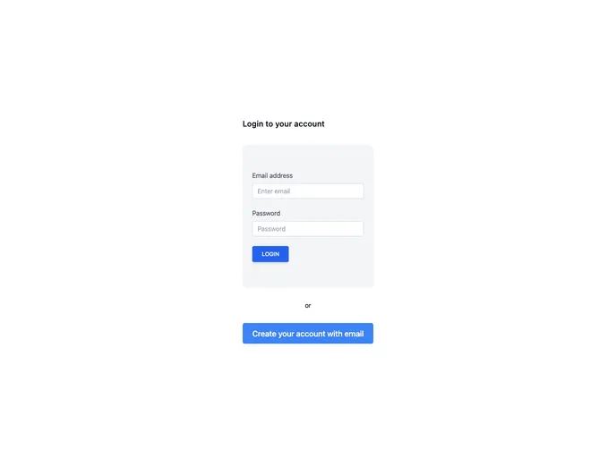 Next Login Firebase screenshot
