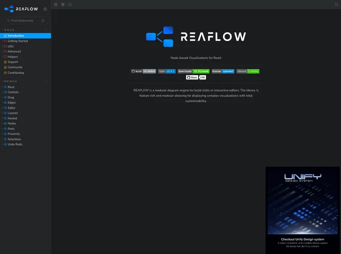 Reaflow screenshot