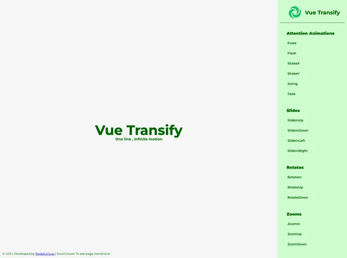 Vue Transify screenshot