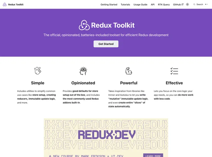 Redux Toolkit screenshot