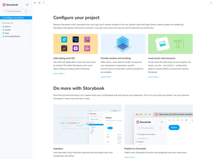 screenshot of Lerna Template