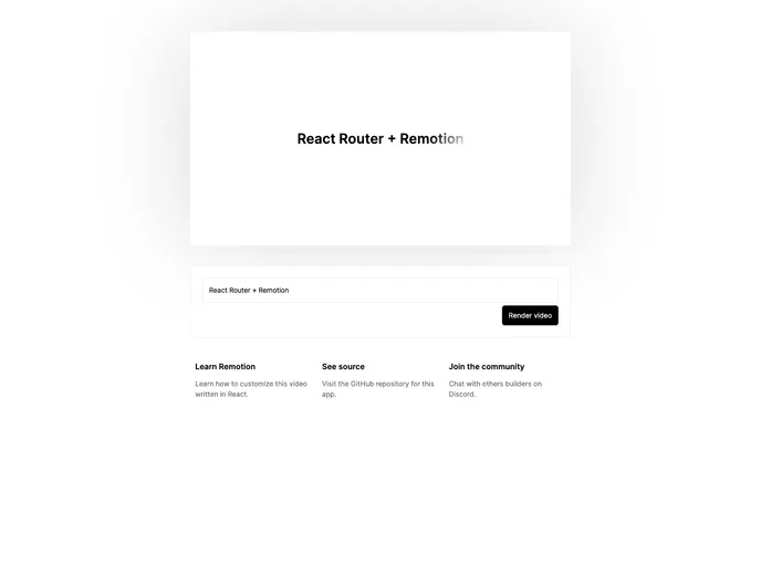 Template React Router screenshot
