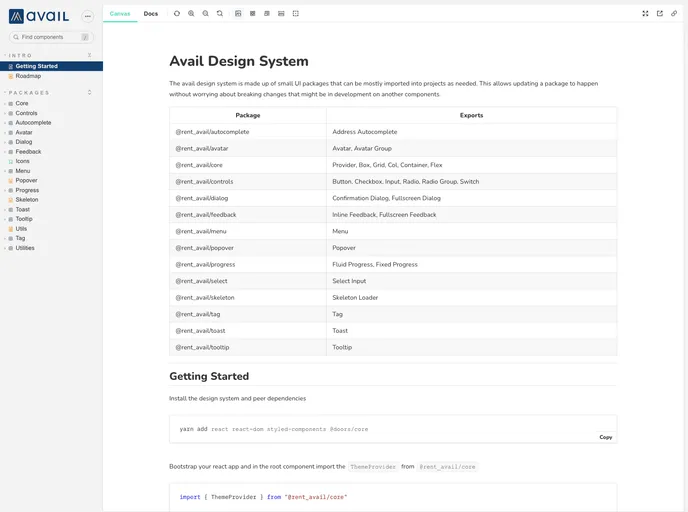screenshot of Elements