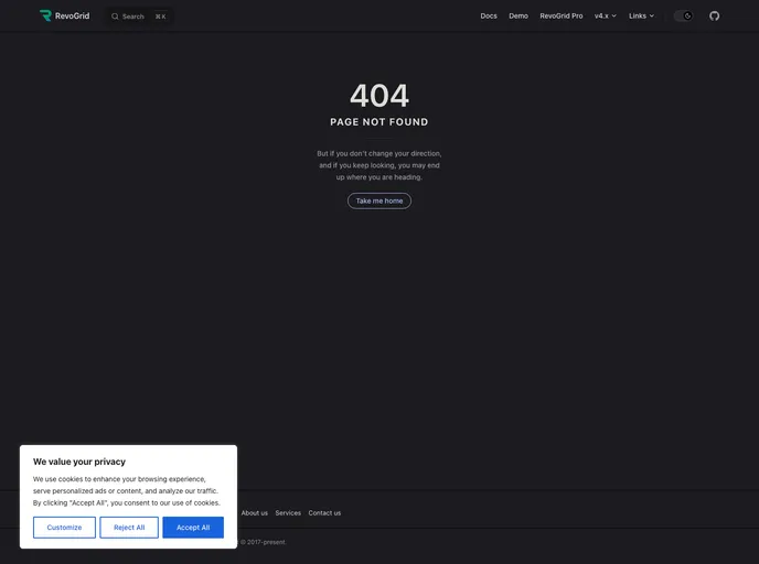 screenshot of Revodropdown