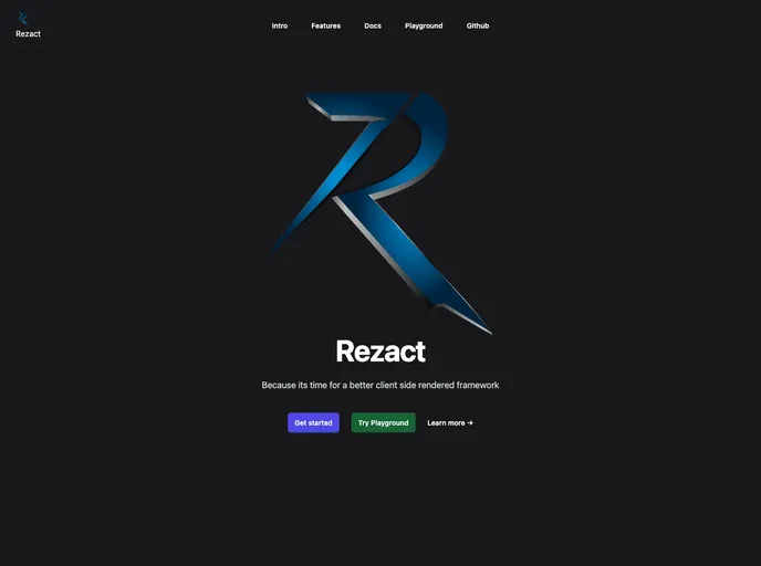 screenshot of Rezact
