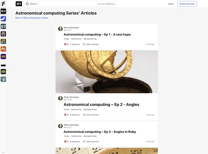 screenshot of Astronoby